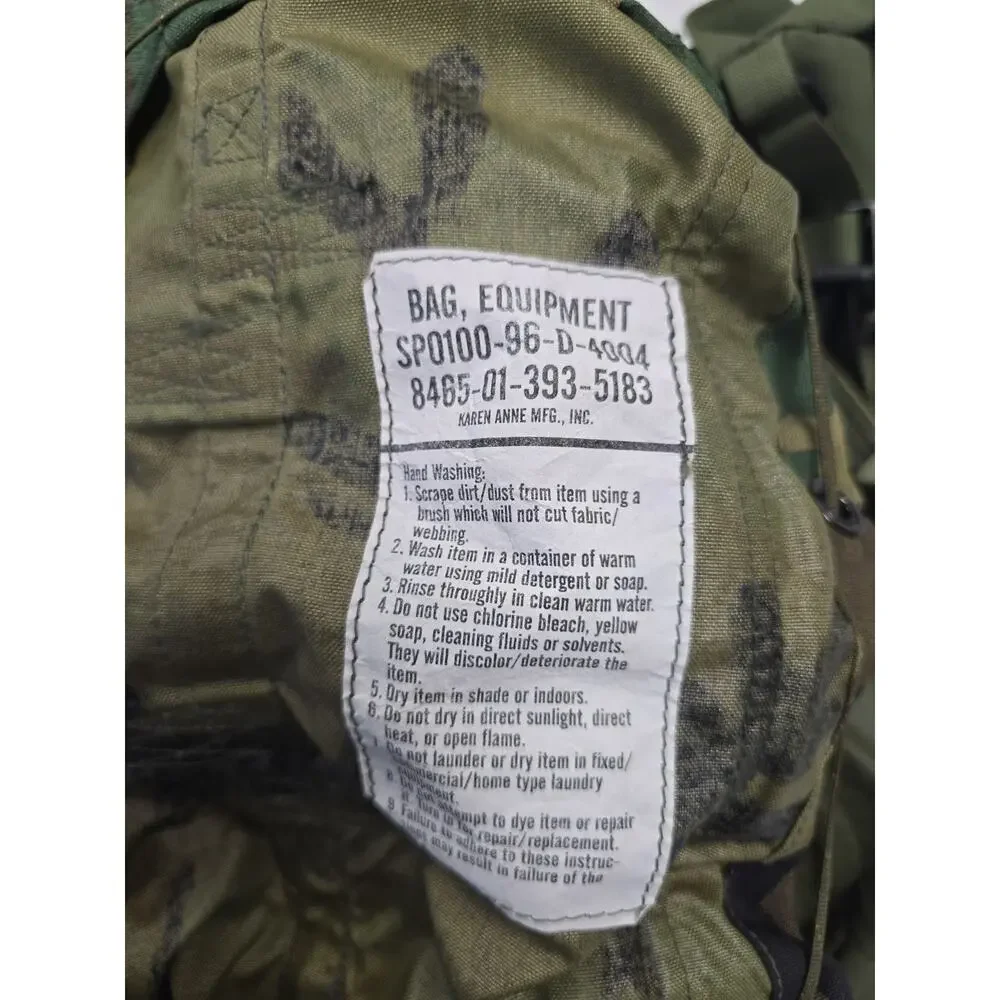 USGI CVC Tanker Equipment Bag Rucksack Woodland Backpack 8465-01-393-5183 1996
